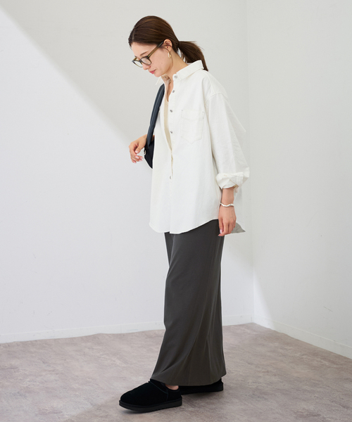 FRAMeWORK(フレームワーク)の「≪追加≫カットナロースカート(スカート・レディース・ブラック/チャコールグレー・36/38)」の13枚目の写真