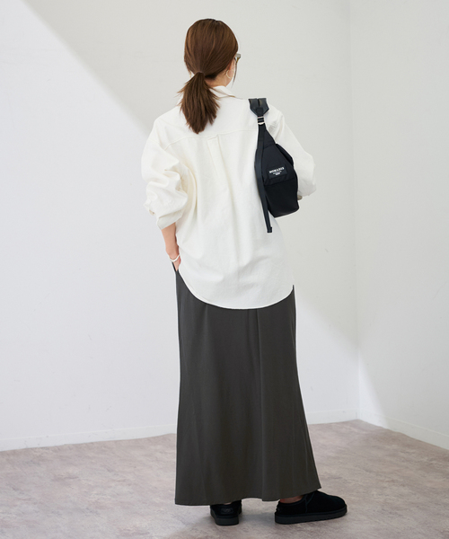 FRAMeWORK(フレームワーク)の「≪追加≫カットナロースカート(スカート・レディース・ブラック/チャコールグレー・36/38)」の14枚目の写真