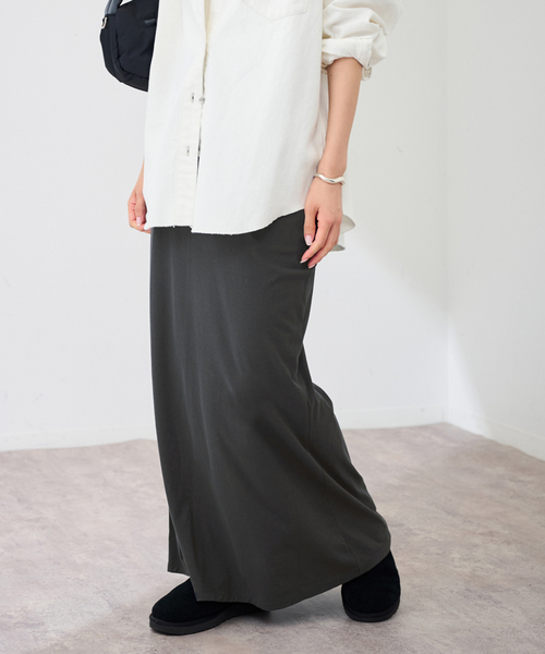 FRAMeWORK(フレームワーク)の「≪追加≫カットナロースカート(スカート・レディース・ブラック/チャコールグレー・36/38)」の17枚目の写真
