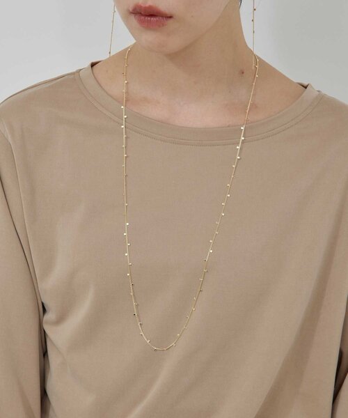 GALLARDAGALANTE(ガリャルダガランテ)の「ポルカドットチェーンネックレス(リング・レディース・シルバー/ゴールド・FREE)」の2枚目の写真