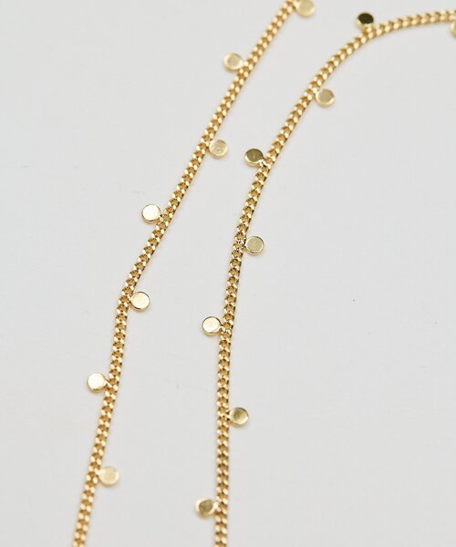 GALLARDAGALANTE(ガリャルダガランテ)の「ポルカドットチェーンネックレス(リング・レディース・シルバー/ゴールド・FREE)」の9枚目の写真