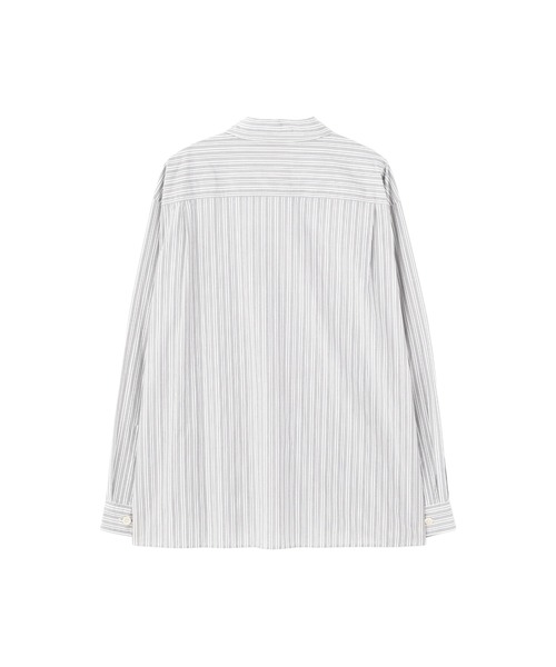 MHL.（エムエイチエル）の「PJ STRIPE COTTON POPLIN（シャツ/ブラウス・メンズ・グレー・SMALL/MEDIUM/LARGE）」の6枚目の写真