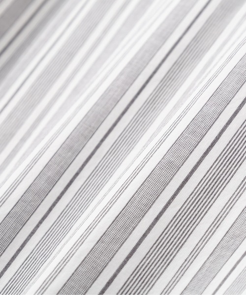 MHL.（エムエイチエル）の「PJ STRIPE COTTON POPLIN（シャツ/ブラウス・メンズ・グレー・SMALL/MEDIUM/LARGE）」の7枚目の写真