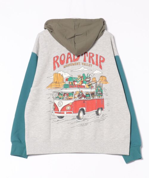 チチカカ（チチカカ）の「チビカチナバスプリントジップパーカー（パーカー・レディース・パープル/ブラック/カラフル・FREE）」の18枚目の写真