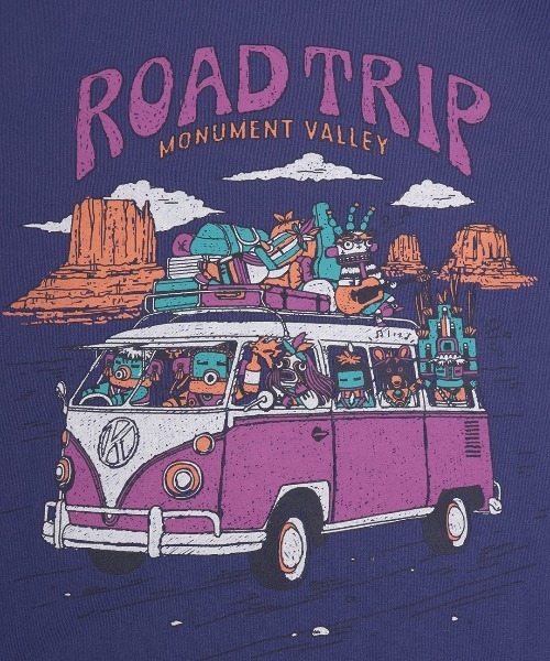 チチカカ（チチカカ）の「チビカチナバスプリントジップパーカー（パーカー・レディース・パープル/ブラック/カラフル・FREE）」の10枚目の写真