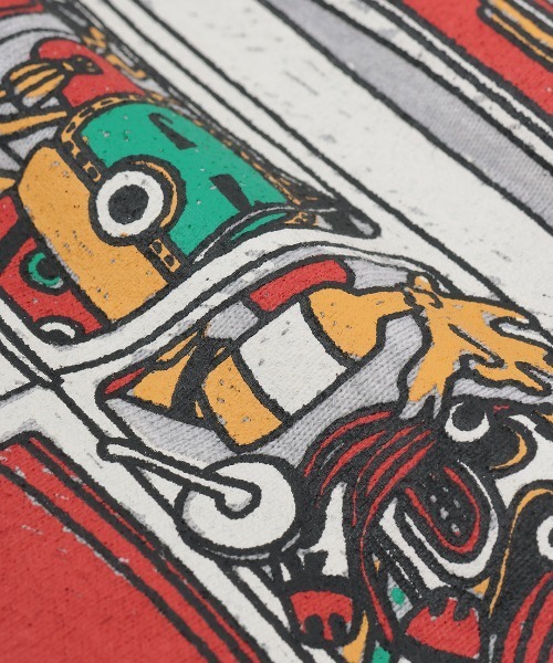 チチカカ（チチカカ）の「チビカチナバスプリントジップパーカー（パーカー・レディース・パープル/ブラック/カラフル・FREE）」の14枚目の写真