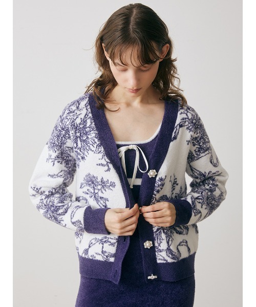 スナイデルホーム 5th Anniversary ジュイジャガードカーディガン SNIDEL  送料無料 セール】【5th Anniversary】ジュイジャガードカーディガン（ルーム