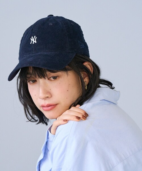 FREAK'S STORE（フリークスストア）の「New Era × FREAK'S STORE/ニューエラ 別注 9TWENTY MICROMINI CORDUROY LOGO CAP/別注 9TWENTY マイクロミニ コーデュロイ ロゴ キャップ（キャップ・レディース・ネイビー/ブラウン/ナチュラル・ONE SIZE）」の10枚目の写真