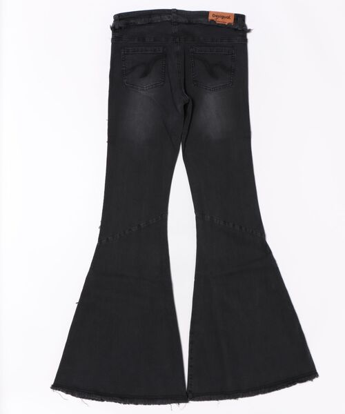 Desigual（デシグアル）の「フレアカット ストレッチデニム ロングパンツ ブラック Y2K ヒッピー（デニムパンツ・レディース・ブラック・36/38/40/34/42/44）」の6枚目の写真