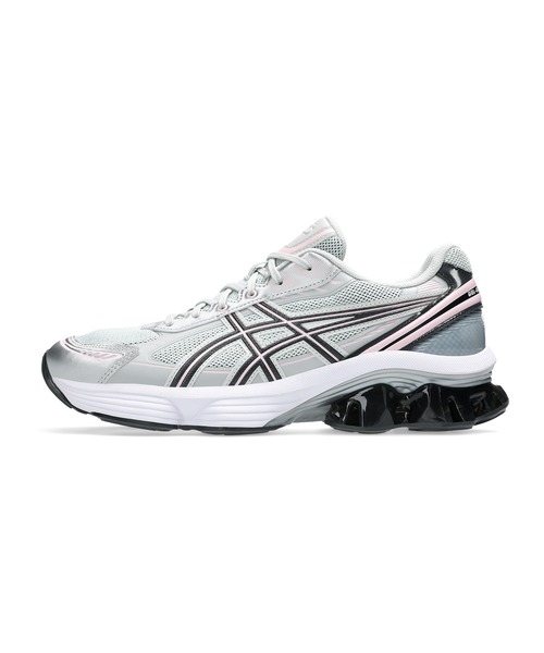 ASICS（アシックス）の「GEL-KINETIC FLUENT / ゲルキネティックフルーエント（スニーカー・メンズ・グレー×ピンク・28/29/26.5/26/27.5/27/24/24.5/23/23.5/28.5/25/25.5）」の2枚目の写真