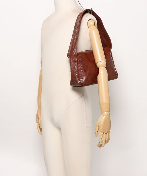 Burner(バーナー)の「【OKUOKU 0909】スタッズワイド ショルダーバッグ ruf-bag-4-28【RBTS】(ショルダーバッグ・メンズ・ブラウン/ダークブラウン/ブラック・FREE)」の19枚目の写真