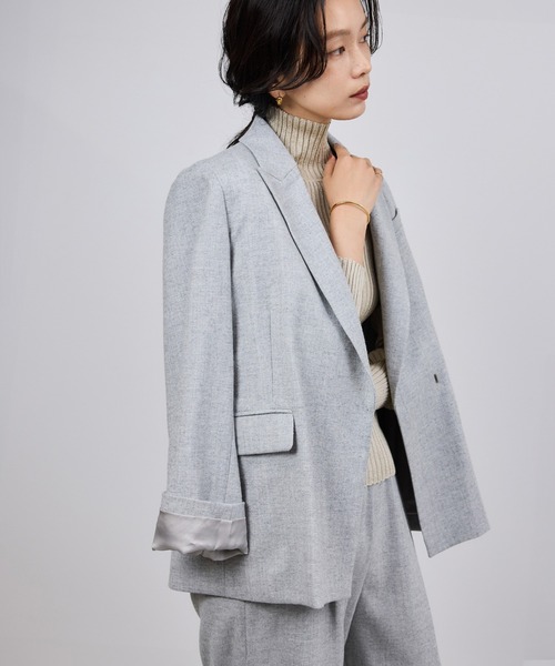 セール】ウールフランネルセミダブルジャケット/セットアップ対応