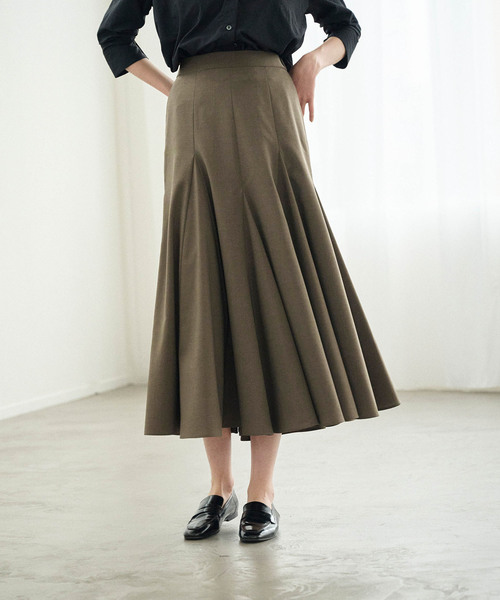 N.O.R.C(ノーク)の「ウォッシャブルマチフレアスカート【CLEAN MOTION】(スカート・レディース・ブラック/ブラウン・S/M)」の7枚目の写真