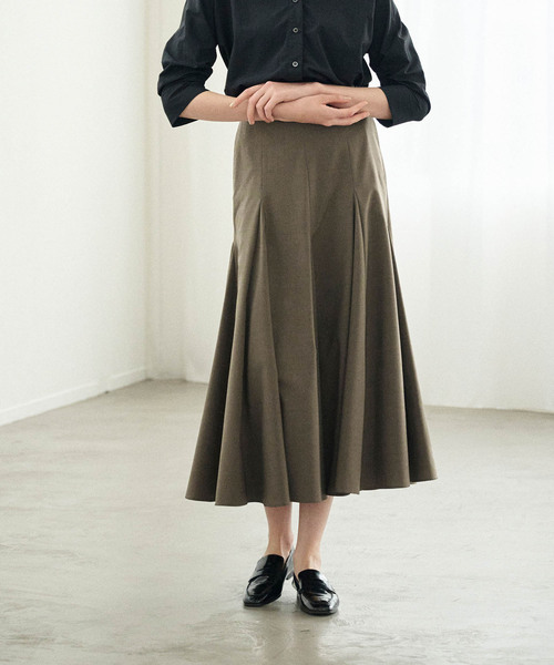 N.O.R.C(ノーク)の「ウォッシャブルマチフレアスカート【CLEAN MOTION】(スカート・レディース・ブラック/ブラウン・S/M)」の2枚目の写真
