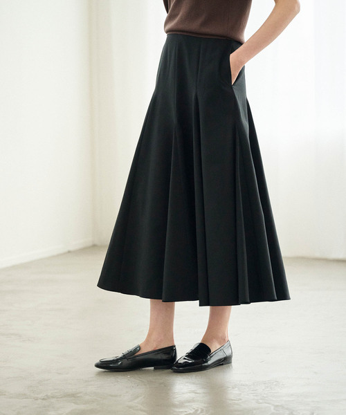 N.O.R.C(ノーク)の「ウォッシャブルマチフレアスカート【CLEAN MOTION】(スカート・レディース・ブラック/ブラウン・S/M)」の1枚目の写真