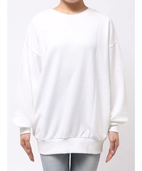 GYDA（ジェイダ）の「【ZOZO限定】サテン×刺繍の組み合わせロゴがかわいい！LOS ANGELES 2WAYスウェットトップス（スウェット・レディース・オフホワイト/ブラック/グリーン/ネイビー/グレー・FREE）」の20枚目の写真