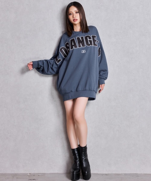 GYDA（ジェイダ）の「【ZOZO限定】サテン×刺繍の組み合わせロゴがかわいい！LOS ANGELES 2WAYスウェットトップス（スウェット・レディース・オフホワイト/ブラック/グリーン/ネイビー/グレー・FREE）」の22枚目の写真