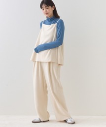 OMNES（オムネス）の「フェルトキャミソール＆ワイドパンツ2WAYセットアップ（セットアップ）」