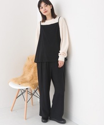 OMNES（オムネス）の「フェルトキャミソール＆ワイドパンツ2WAYセットアップ（セットアップ）」