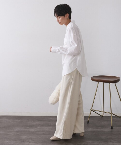 セール】ゴーデュロイジャージイージーワイドパンツ【洗濯機OK