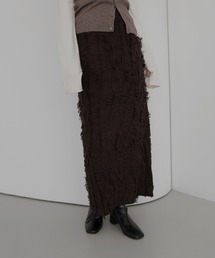 MIXフリンジタイトスカート