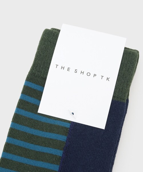 THE SHOP TK （ザ ショップ ティーケー ）の「パネルデザインソックス（ソックス/靴下・メンズ・ネイビー/ブラック/ブラウン系その他・00）」の6枚目の写真