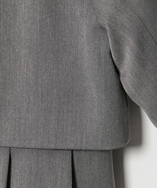 green label relaxing（グリーンレーベルリラクシング）の「ボレロ + ジャンパースカート セット / キッズ 140cm-160cm（スーツセット・キッズ・グレー/ベージュ・160cm/150cm/140cm）」の14枚目の写真