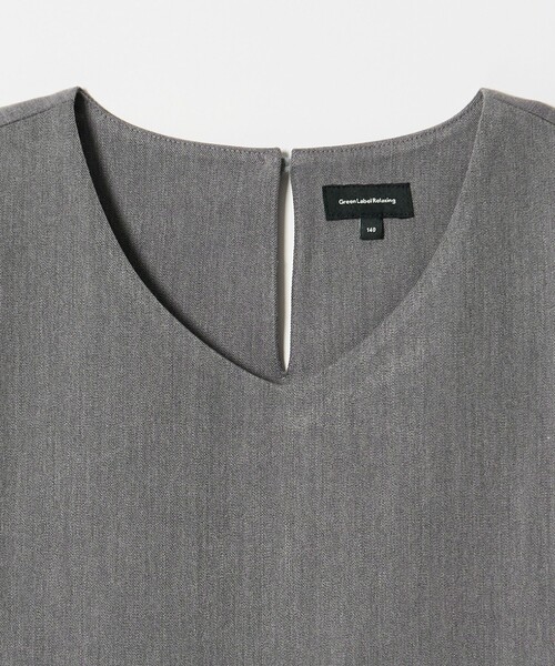 green label relaxing（グリーンレーベルリラクシング）の「ボレロ + ジャンパースカート セット / キッズ 140cm-160cm（スーツセット・キッズ・グレー/ベージュ・160cm/150cm/140cm）」の19枚目の写真