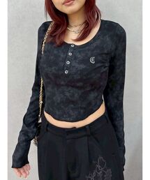 EVRIS | ワンポイントヘンリーネックトップス(Tシャツ/カットソー)