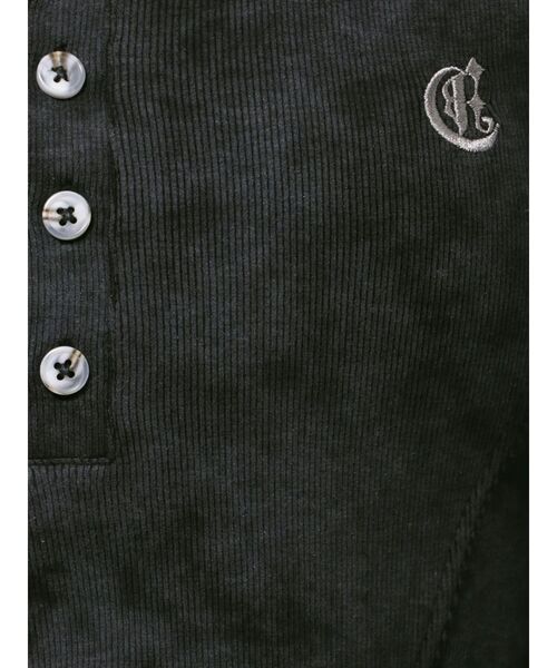 EVRIS（エヴリス）の「ワンポイントヘンリーネックトップス（Tシャツ/カットソー・レディース・イエロー/ブラック/カーキ/オフホワイト・FREE）」の14枚目の写真