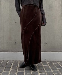&g'aime | 【&g'aime】ベロアメロータイトスカート Velour Merrow Tight Skirt(スカート)