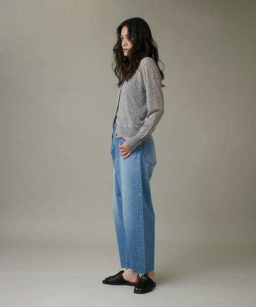 I.T.'S international（イッツインターナショナル）の「クルーネックニットカーディガン《Melty air wool》（カーディガン/ボレロ・レディース・ピンク/オフホワイト/ブルー/ブラック/グレー・フリー）」の8枚目の写真