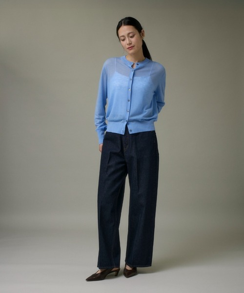 I.T.'S international（イッツインターナショナル）の「クルーネックニットカーディガン《Melty air wool》（カーディガン/ボレロ・レディース・ピンク/オフホワイト/ブルー/ブラック/グレー・フリー）」の13枚目の写真