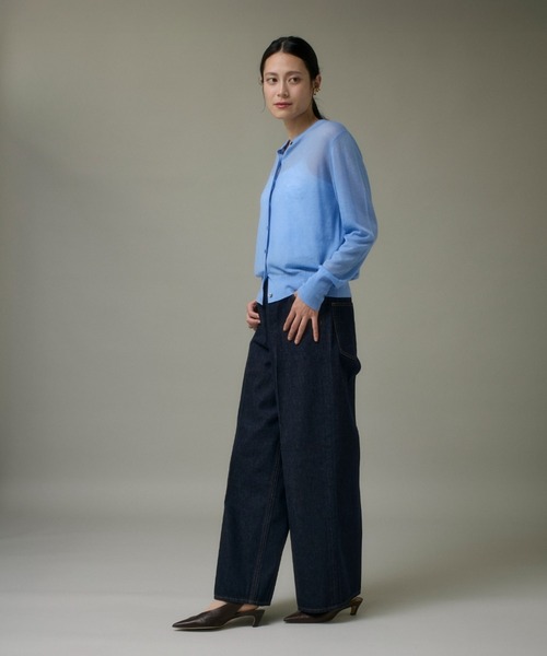 I.T.'S international（イッツインターナショナル）の「クルーネックニットカーディガン《Melty air wool》（カーディガン/ボレロ・レディース・ピンク/オフホワイト/ブルー/ブラック/グレー・フリー）」の14枚目の写真