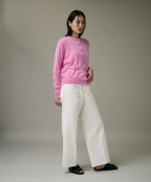 I.T.'S international（イッツインターナショナル）の「クルーネックニットカーディガン《Melty air wool》（カーディガン/ボレロ・レディース・ピンク/オフホワイト/ブルー/ブラック/グレー・フリー）」の18枚目の写真