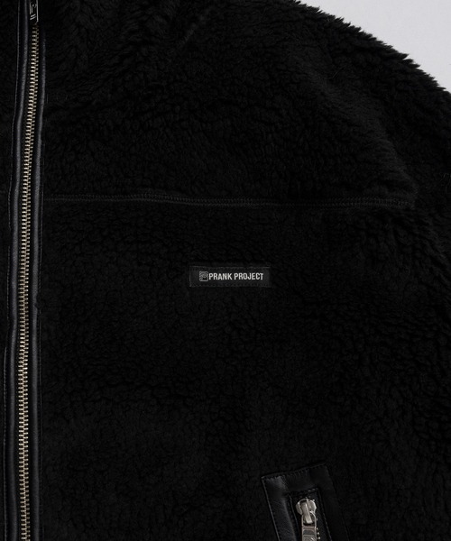 PRANK PROJECT（プランクプロジェクト）の「フリースジャケット / Fleece Jacket（ブルゾン・レディース・チャコールグレー/ブラック・FREE）」の14枚目の写真