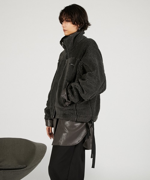 PRANK PROJECT（プランクプロジェクト）の「フリースジャケット / Fleece Jacket（ブルゾン・レディース・チャコールグレー/ブラック・FREE）」の20枚目の写真