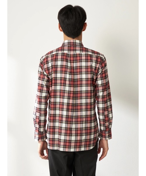 McGREGOR（マックレガー）の「微起毛杢チェック（シャツ/ブラウス・メンズ・レッド/グリーン/ネイビー・M/L/XL）」の6枚目の写真