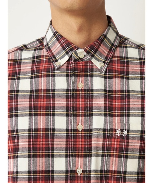 McGREGOR（マックレガー）の「微起毛杢チェック（シャツ/ブラウス・メンズ・レッド/グリーン/ネイビー・M/L/XL）」の8枚目の写真