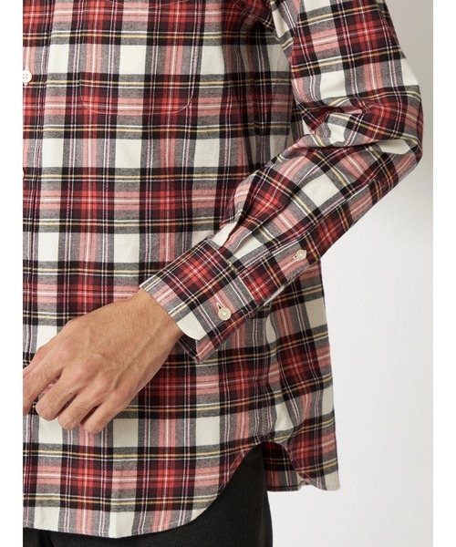 McGREGOR（マックレガー）の「微起毛杢チェック（シャツ/ブラウス・メンズ・レッド/グリーン/ネイビー・M/L/XL）」の9枚目の写真