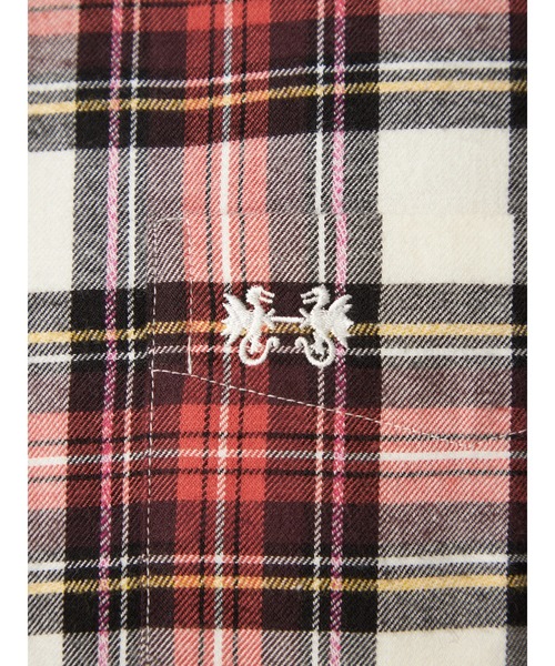 McGREGOR（マックレガー）の「微起毛杢チェック（シャツ/ブラウス・メンズ・レッド/グリーン/ネイビー・M/L/XL）」の14枚目の写真