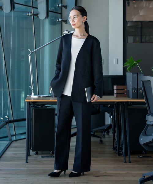 テックスウェット カラーレスジャケット ウィメンズ（ノーカラー