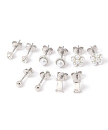 LAKOLE | マルチパールピアス10点セット / 599604(ピアス（両耳用）)