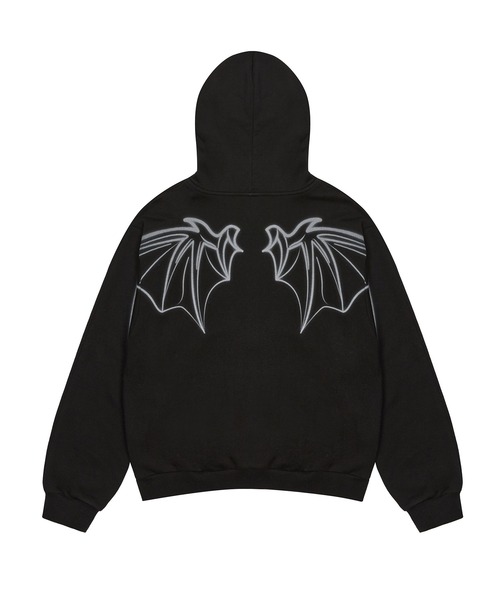 LUVISTRUE(ラヴイズトゥルー)の「SHUGO CHARA! HOOD ZIPUP(パーカー・レディース・ホワイト/ブラック・FREE)」の4枚目の写真