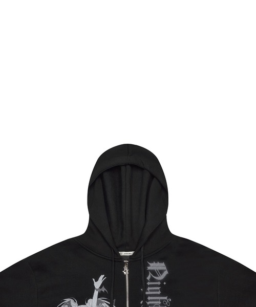 LUVISTRUE(ラヴイズトゥルー)の「SHUGO CHARA! HOOD ZIPUP(パーカー・レディース・ホワイト/ブラック・FREE)」の5枚目の写真