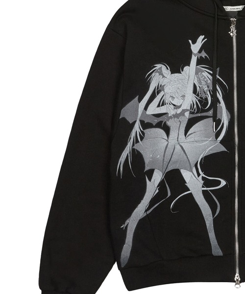 LUVISTRUE(ラヴイズトゥルー)の「SHUGO CHARA! HOOD ZIPUP(パーカー・レディース・ホワイト/ブラック・FREE)」の6枚目の写真