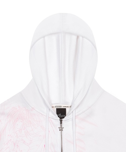 LUVISTRUE(ラヴイズトゥルー)の「SHUGO CHARA! HOOD ZIPUP(パーカー・レディース・ホワイト/ブラック・FREE)」の10枚目の写真