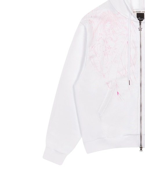 LUVISTRUE(ラヴイズトゥルー)の「SHUGO CHARA! HOOD ZIPUP(パーカー・レディース・ホワイト/ブラック・FREE)」の11枚目の写真