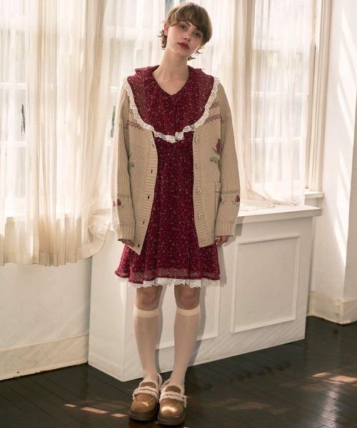 F i.n.t（フィント）の「ベルト使いフェイクムートンシューズ（モカシン/デッキシューズ・レディース・ブラウン/ベージュ・L/M/S）」の4枚目の写真