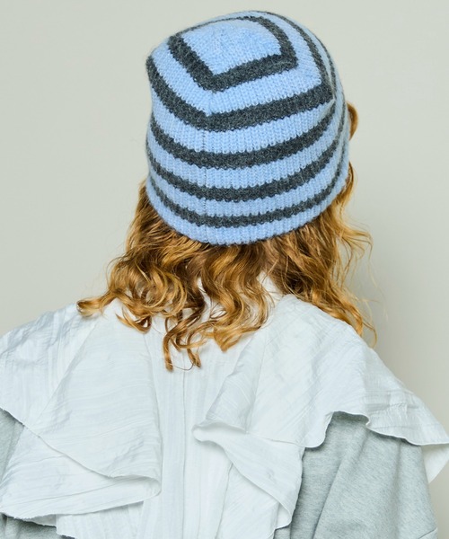 MAISON SPECIAL（メゾンスペシャル）の「Donguri Beanie / どんぐりビーニー（ニットキャップ/ビーニー・レディース・ブルー/グレー/ブラック/ピンク・FREE）」の7枚目の写真